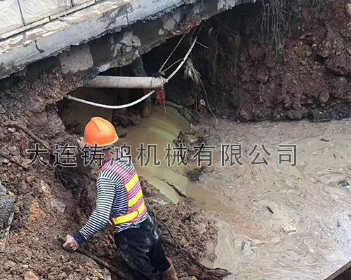 福州水務玻璃鋼夾砂管修補實例